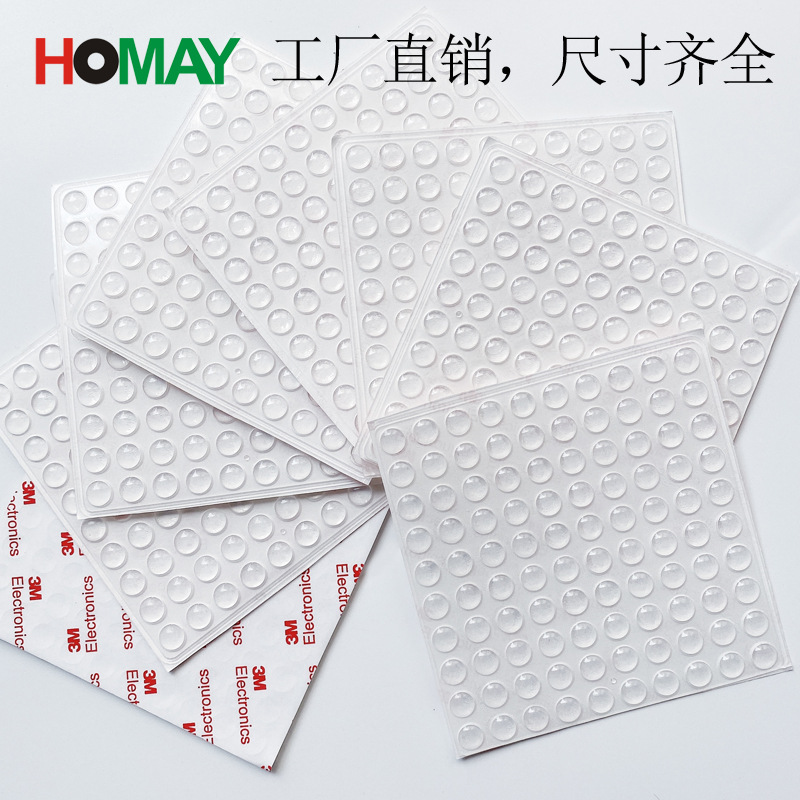 Partículas Anticolisión de silicona transparente Partículas de goma anticolisión Puerta de muebles Pegatinas anticolisión autoadhesivas anticolisión Junta de silicona antideslizante Almohadilla anticolisión