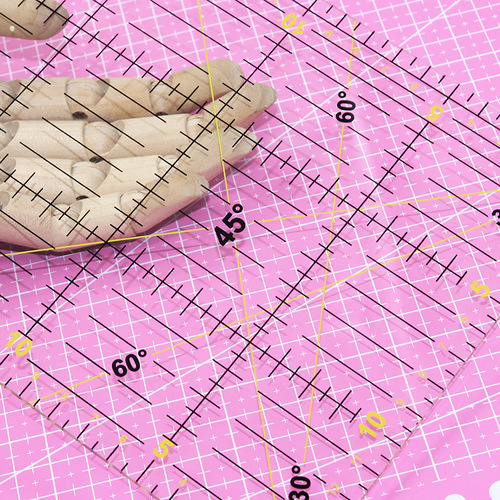 Acrylic patchwork ruler, clothing ruler, seam allowance ruler, cutting ruler, design ruler, DIY multi-specification hand tools