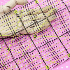 Acrylic patchwork ruler, clothing ruler, seam allowance ruler, cutting ruler, design ruler, DIY multi-specification hand tools