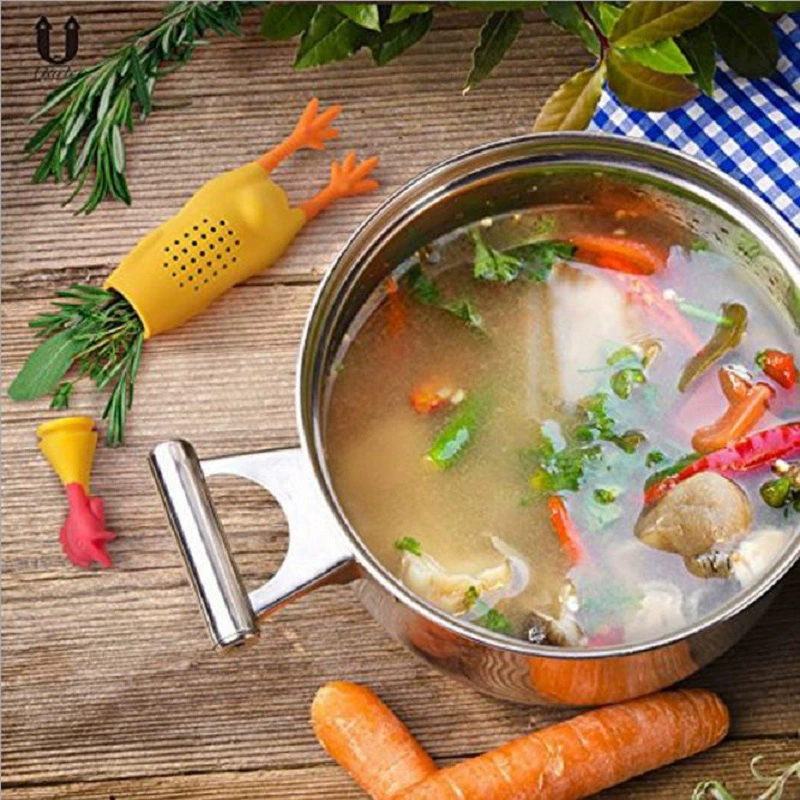 Креативная силиконовая экологичная курица-поющая, набор материалов, держатель для сигарет