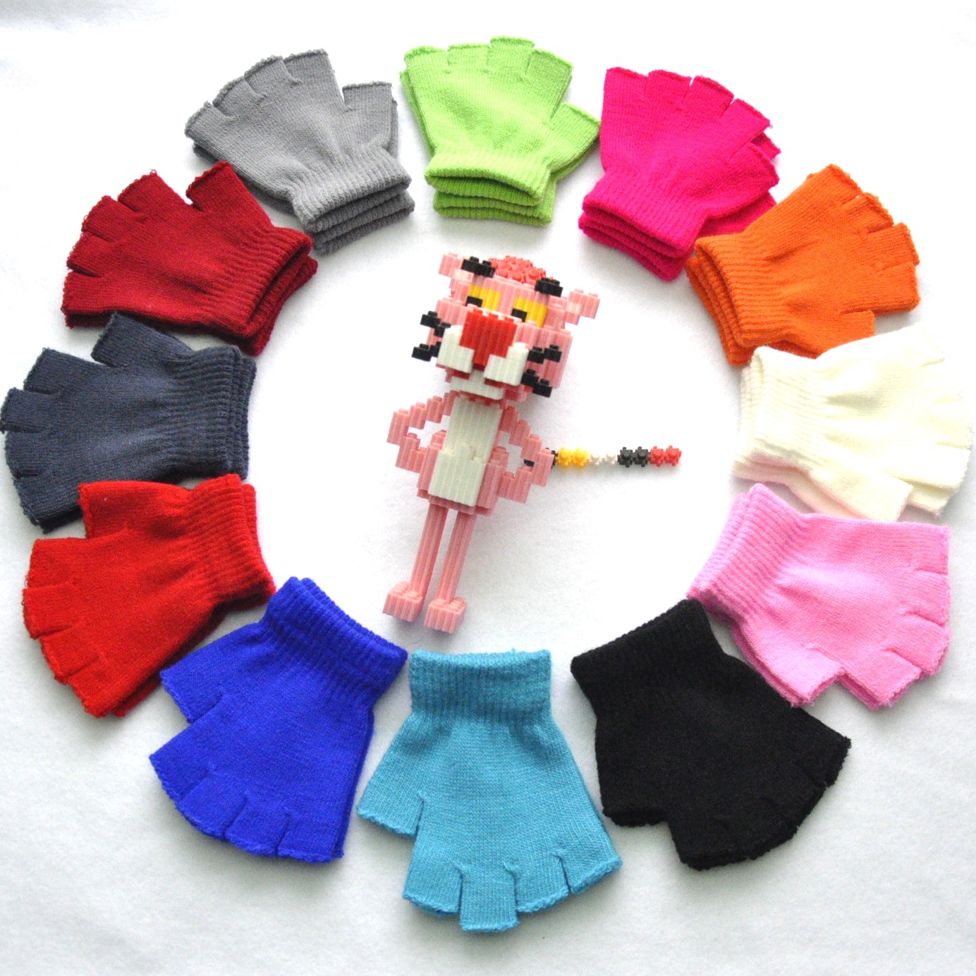 Children's keep warm knitted gloves for early age