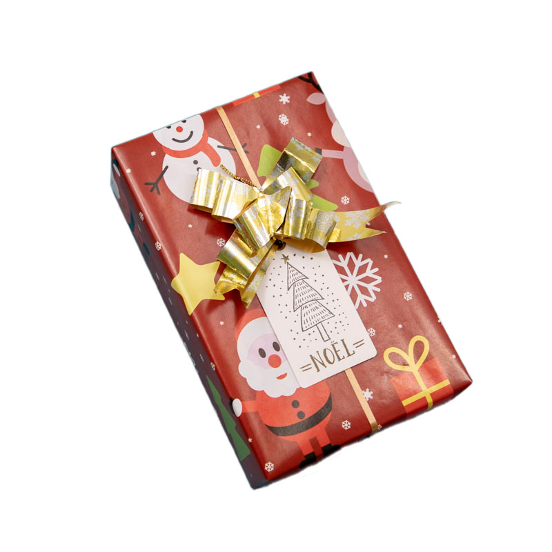 Tarjeta de decoración de árbol de Navidad regalo caja de regalo decoración etiqueta MerryChirstma Tarjeta de mensaje de bendición de vacaciones