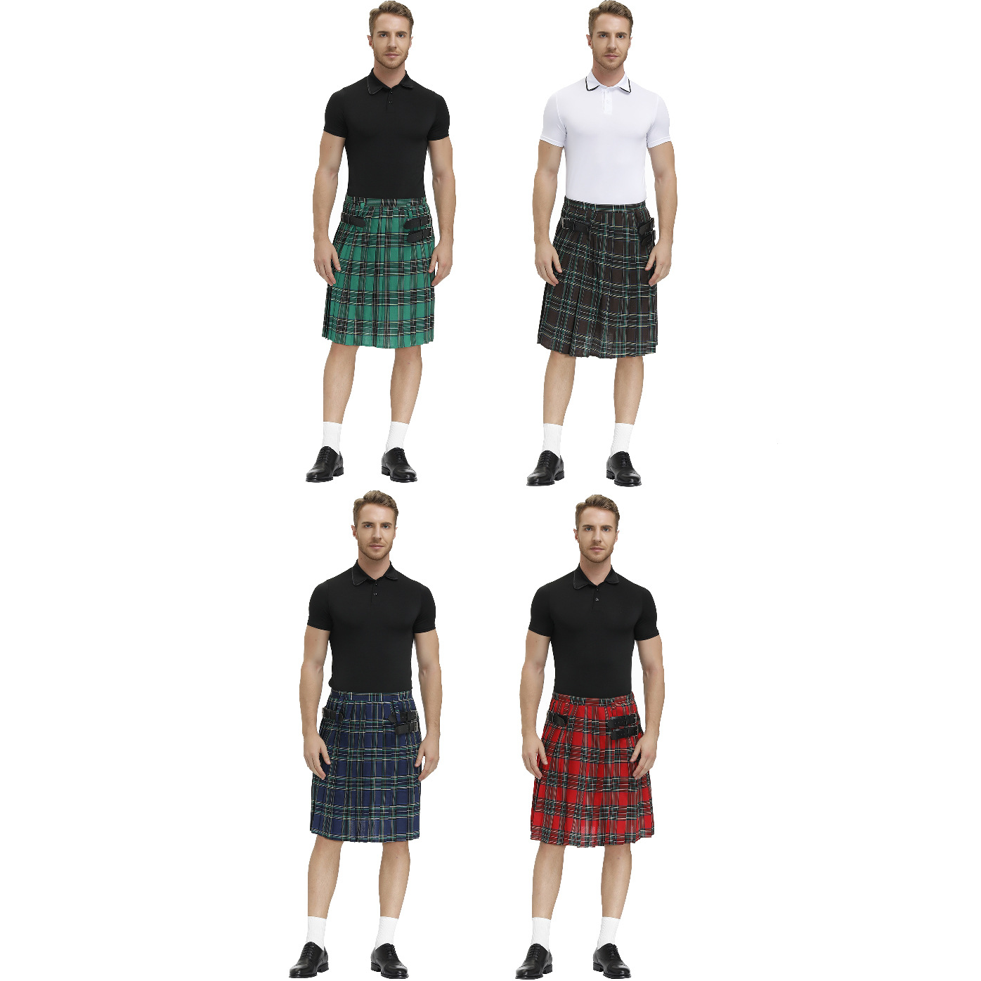 thumbnail image 1 of Disfraces de Halloween 2024 Falda a cuadros para hombre M-XL Falda de festival escocés Falda plisada a cuadros para hombre Falda para niños Falda para presentaciones en el escenario, 1 of 5