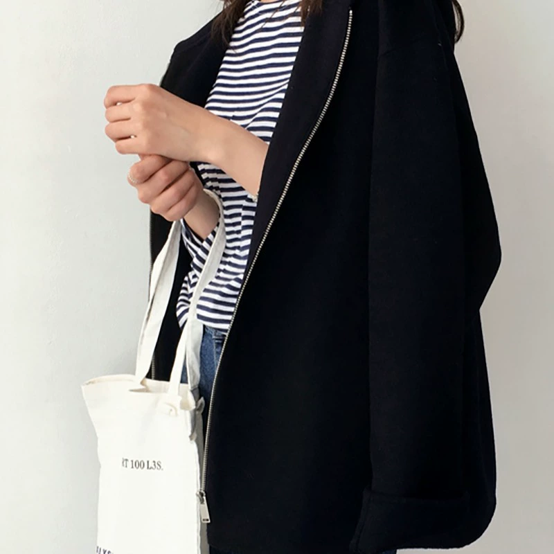 Короткое шерстяное пальто с капюшоном, oversize для подростков, демисезонный повседневный стиль