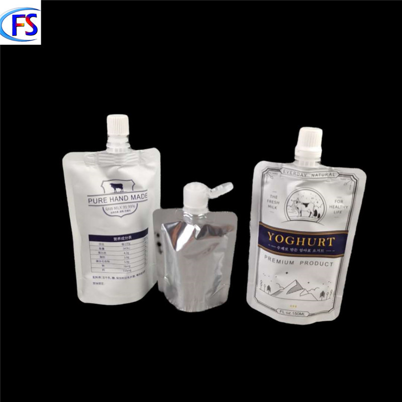 Customized Spout Bag 150ml Aluminum Foil Milk Jam Drink Hydrogen-Rich Water Chinese Medicine Fresh-Keeping Spout Bag