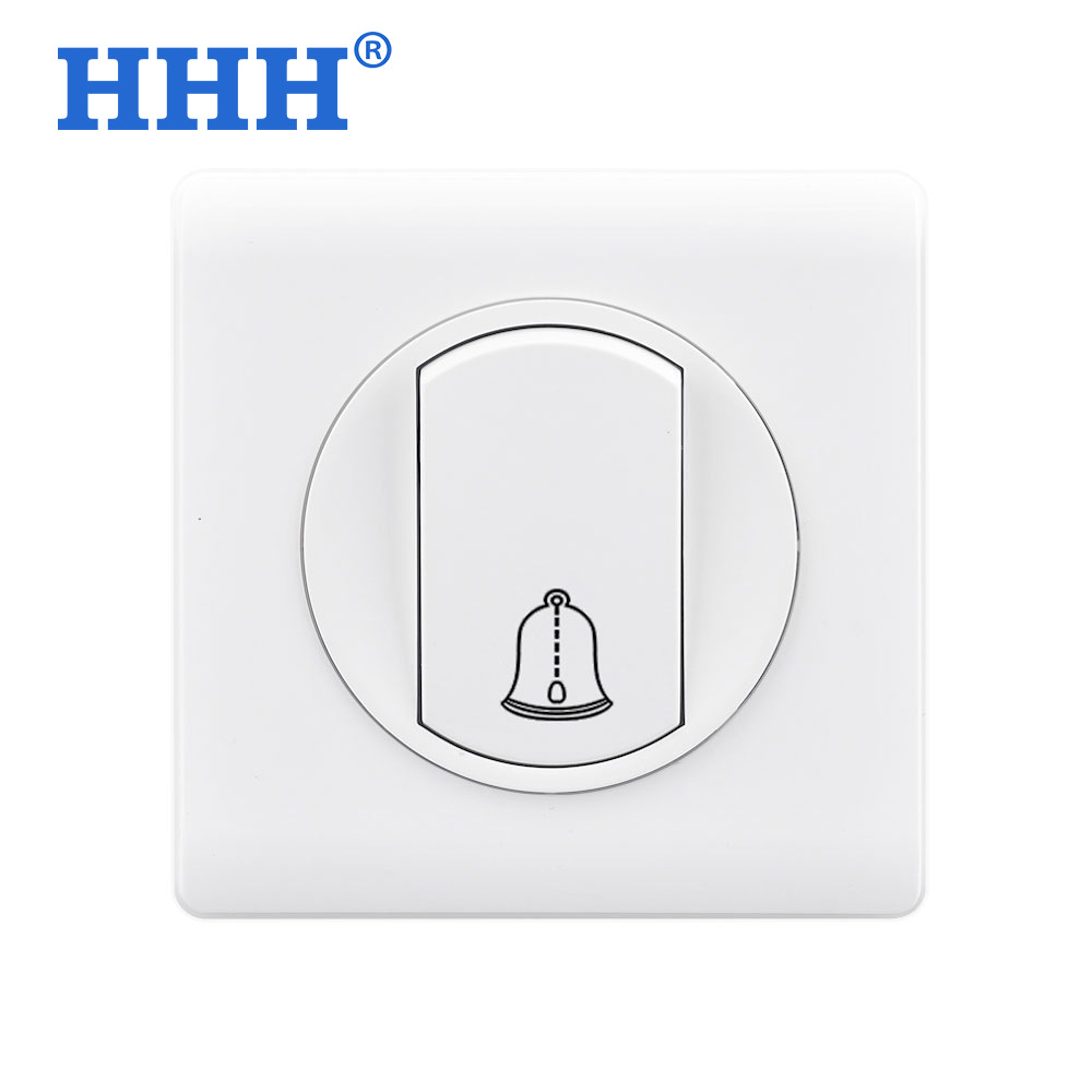 跨境外贸80型德式德标欧标欧规门禁门铃220V开关自动复位面板电铃