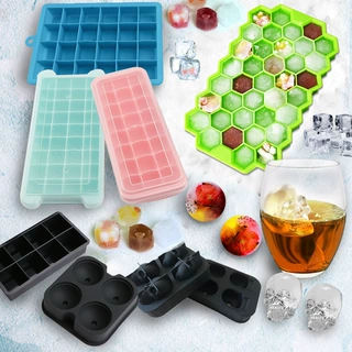 硅胶冰格方形模具速冻网红制冰神器24格大容量diy冰块冰淇淋模具