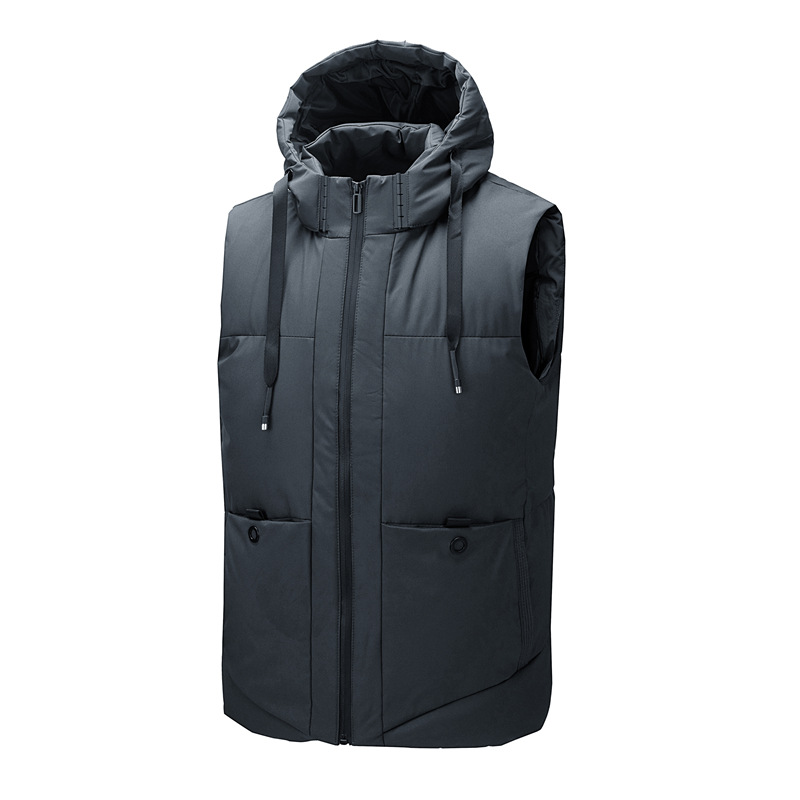 Chaleco de invierno transfronterizo de Amazon para hombre abrigo de algodón acolchado abrigo cálido más el chaleco de los hombres Chaleco de algodón acolchado engrosado