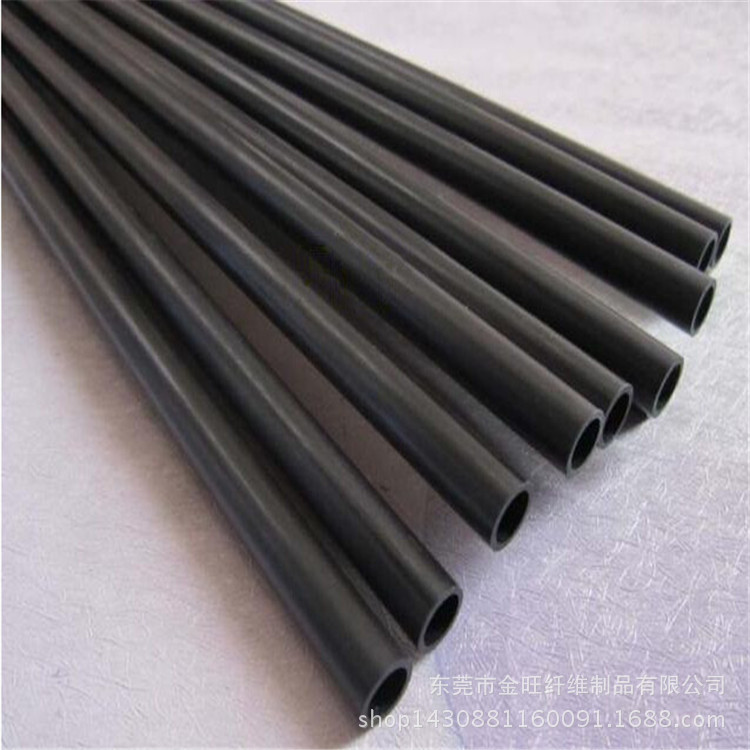 厂家批发高弹性碳纤维管 10*6MM高强度碳纤维管温室大棚\展架