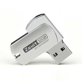 旋转U盘64GB小胖子u盘32g高速优盘3.0金属刻字u盘128GB电脑USB2.0