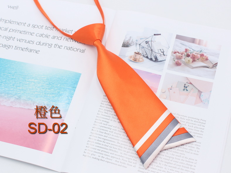 Pajarita de doble cuchillo de estilo coreano para mujer, arco de doble capa a juego con el color de la cara de seda, pajarita uniforme JK de estilo universitario al por mayor de fábrica