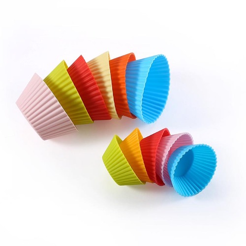 Silicone muffin cup macaron color candy color cake cupcake mold large factory direct sale