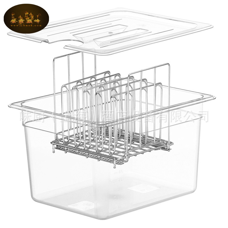 Low Temperature Cooking Slow Cooking Machine Container Low Temperature Slow Cooking Tub Box with Holes Sous Vide USA