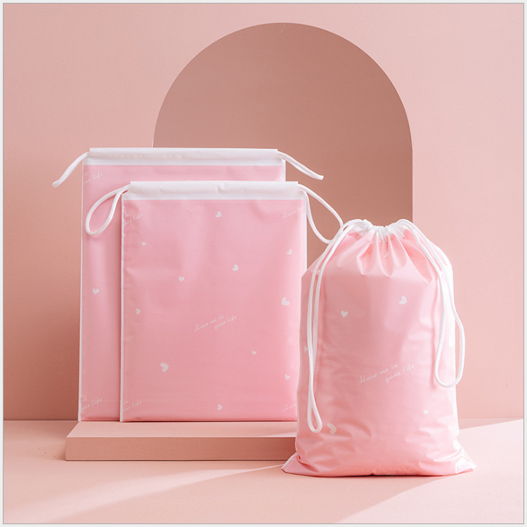 pe旅行收纳袋抽绳袋鞋子衣物分类整理包装袋化妆品创意抽绳束口袋
