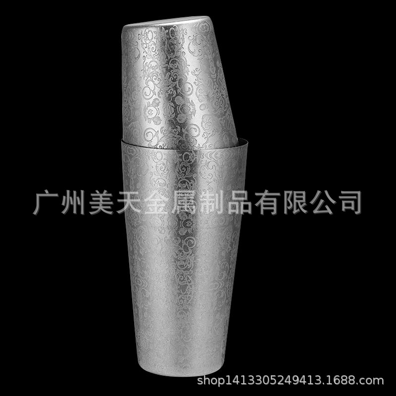 304 Acero inoxidable agitador americano Boston Shaker traje Barón Shaker Comercio exterior transfronterizo