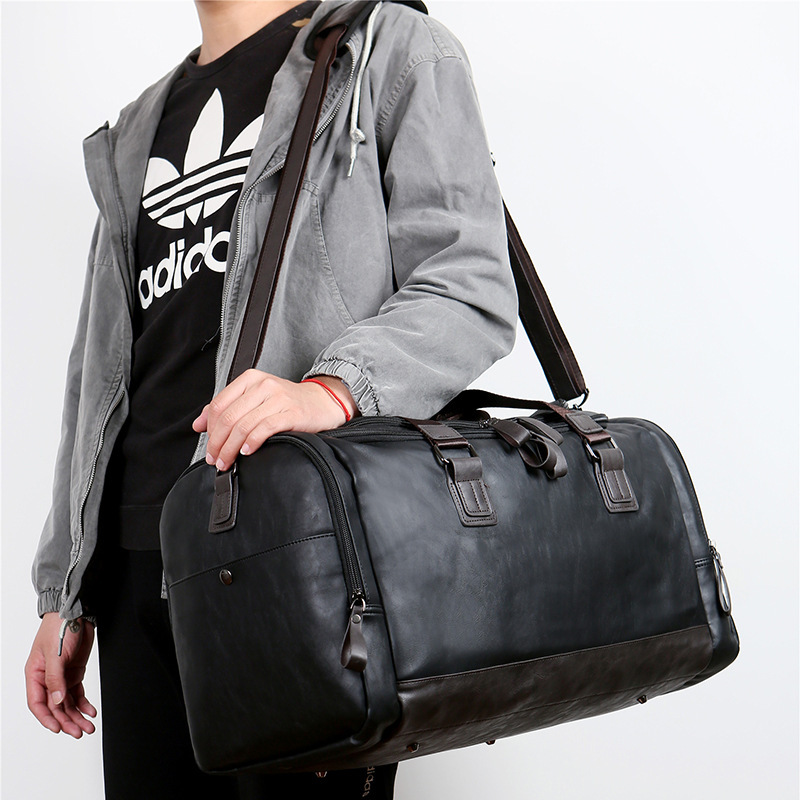 137 Large Travel Bag Duffel Bag Men's One-piece Short-distance Travel Crossbody Bag Large Capacity Shoulder Bag