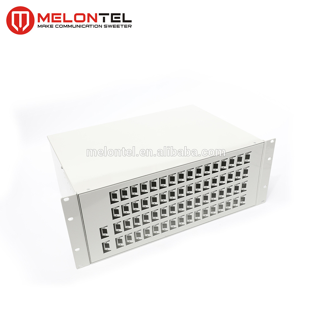 MT-1104 高品质19"机架安装型金属4U 2进64出 光分路器ODF配线架