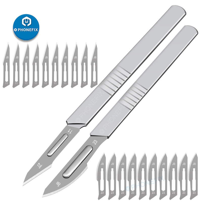 No.11 No.23 Wholesale Stainless Steel Surgical Knife Handle Maintenance Blade Veterinary Practice Scalpel Art Knife Carving Knife No.11 No.23 Wholesale Stainless Steel Surgical Knife Handle Maintenance Blade Veterinary Practice Scalpel Art Knife Carving Knife