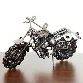 复古铁艺摩托车模型摆件手工金属工艺品家居装饰品旅游景点纪念品