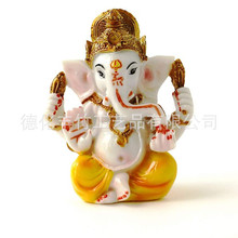 树脂印度教神甘尼萨大象神雕像仿古雕塑Hindu Ganesha Statue