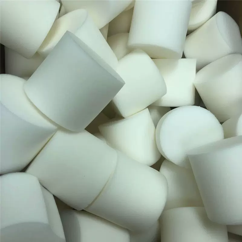 高密度白色圆形洗碗海绵擦 无味不掉渣高弹海绵管 包装辅助海绵柱