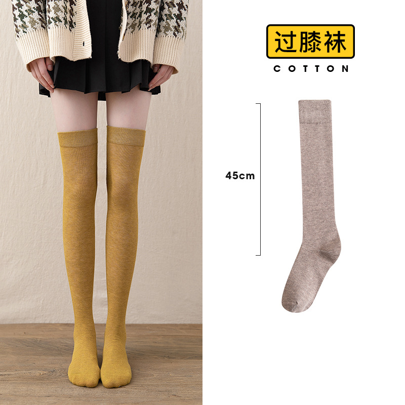 De las mujeres sobre la rodilla ins medias de moda delgada Primavera, Otoño e Invierno becerro JK negro flaco media pantorrilla medias altas japonesas