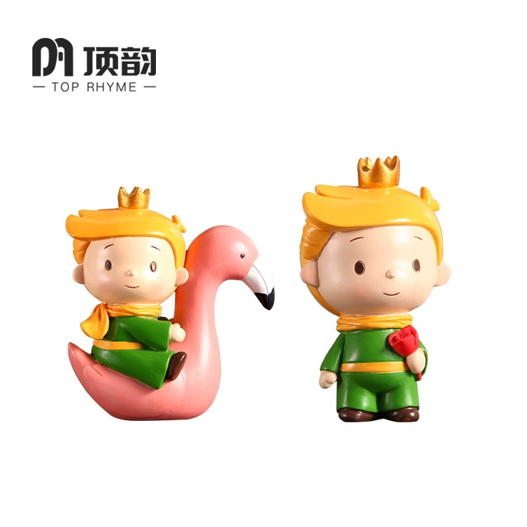 Prince cute handmade ornaments Valentine's Day cute desktop home cake DIY resin small ornaments crafts