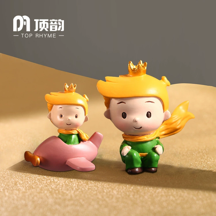 Prince cute handmade ornaments Valentine's Day cute desktop home cake DIY resin small ornaments crafts