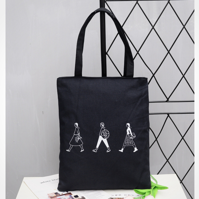 Bolsos de mujer para estudiantes, bolsos de hombro, bolsos de hombro cómodos con estampado femenino, bolsos de tela simples, bolsos de compras de viaje, patrones autodeterminados
