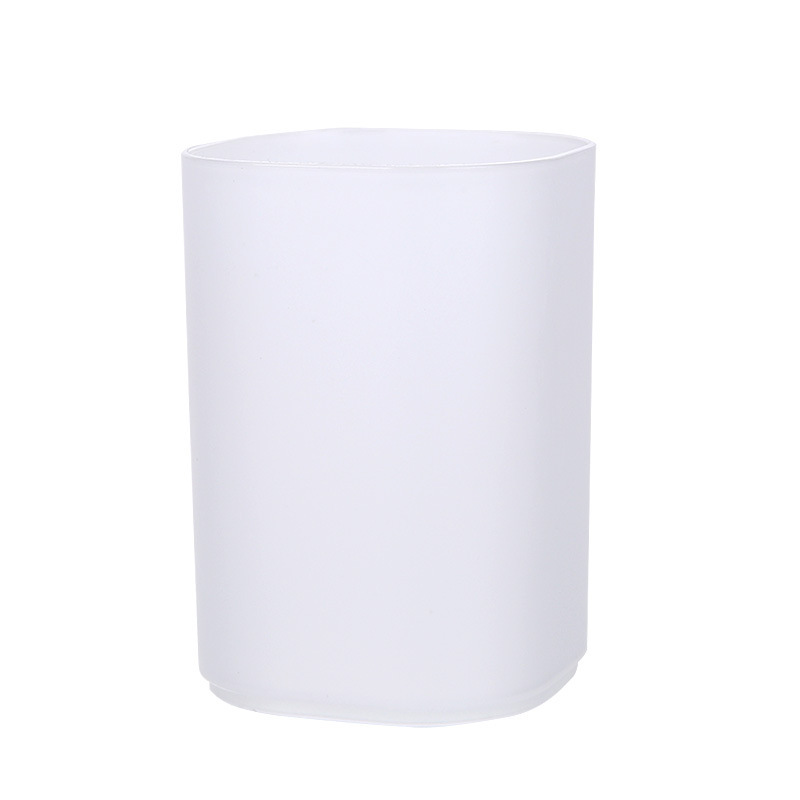 Escritorio transparente titular de la pluma esmerilado simple caja de almacenamiento de oficina multifuncional contenedor de almacenamiento estudiante papelería titular de la pluma