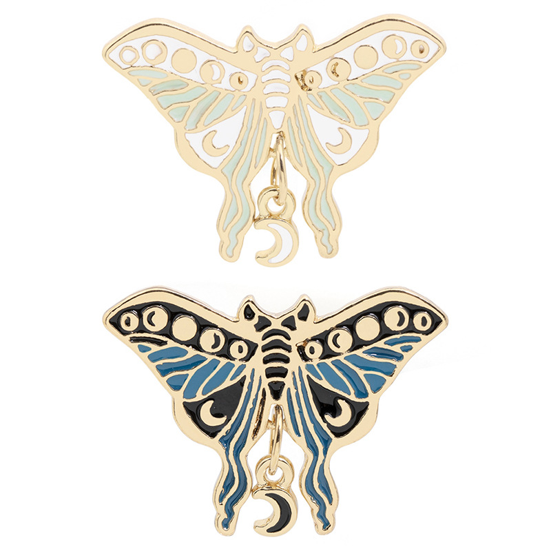 Estilo coreano de moda simple joyería goteo aleación aceite nube patrón mariposa broche ramillete accesorios Ventas Directas la fábrica