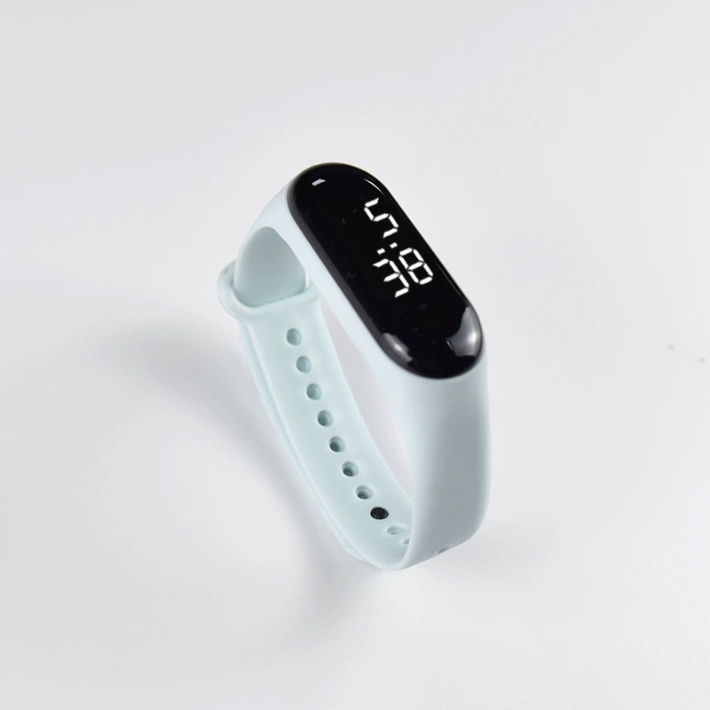 Electronic watch, waterproof, simple elegant leisure design, lightweight, multiple colors