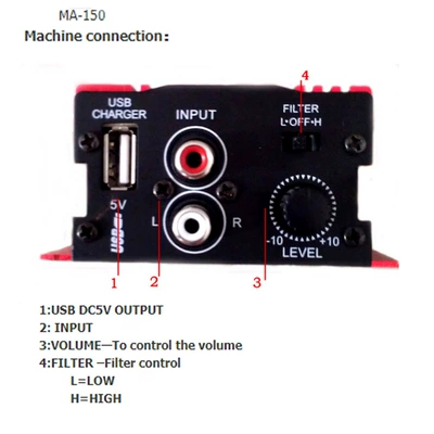 Car speaker/subwoofer Small Power Amplifier Car Audio Hifi
