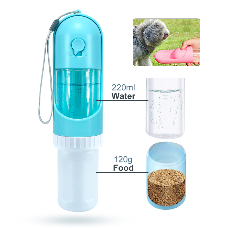 . Perro que viaja taza de agua al aire libre gato agua potable alimentación dispensador de agua portátil mascota agua comida taza