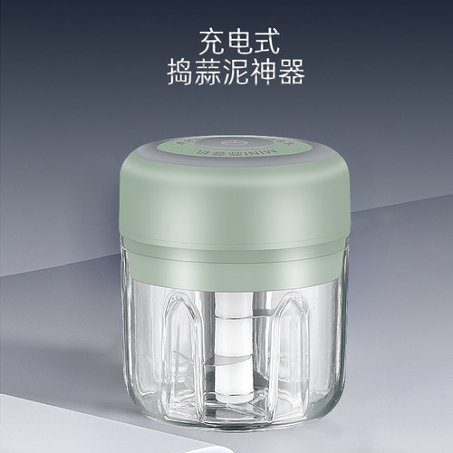 Mini wireless garlic pounding electric garlic beater household garlic cutter meat grinder mincer garlic smasher