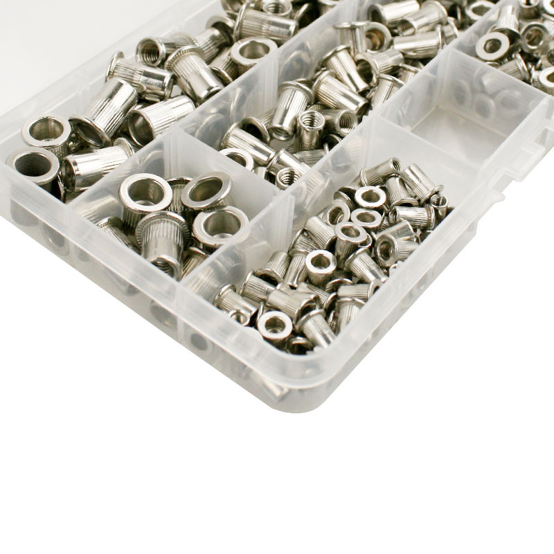 Fábrica exclusivamente para caja 200 unids Acero inoxidable remache tuerca avellanada vertical remache tuerca M3M4M4M5M6