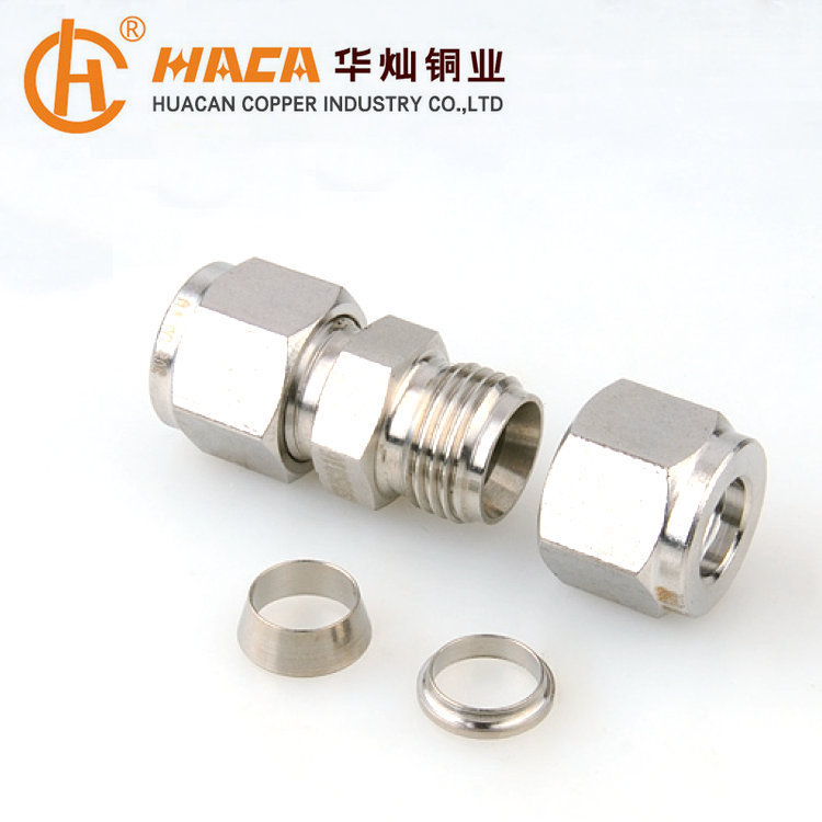 批发不锈钢卡套直通 直接接头 气动接头 6 8 10 12mm