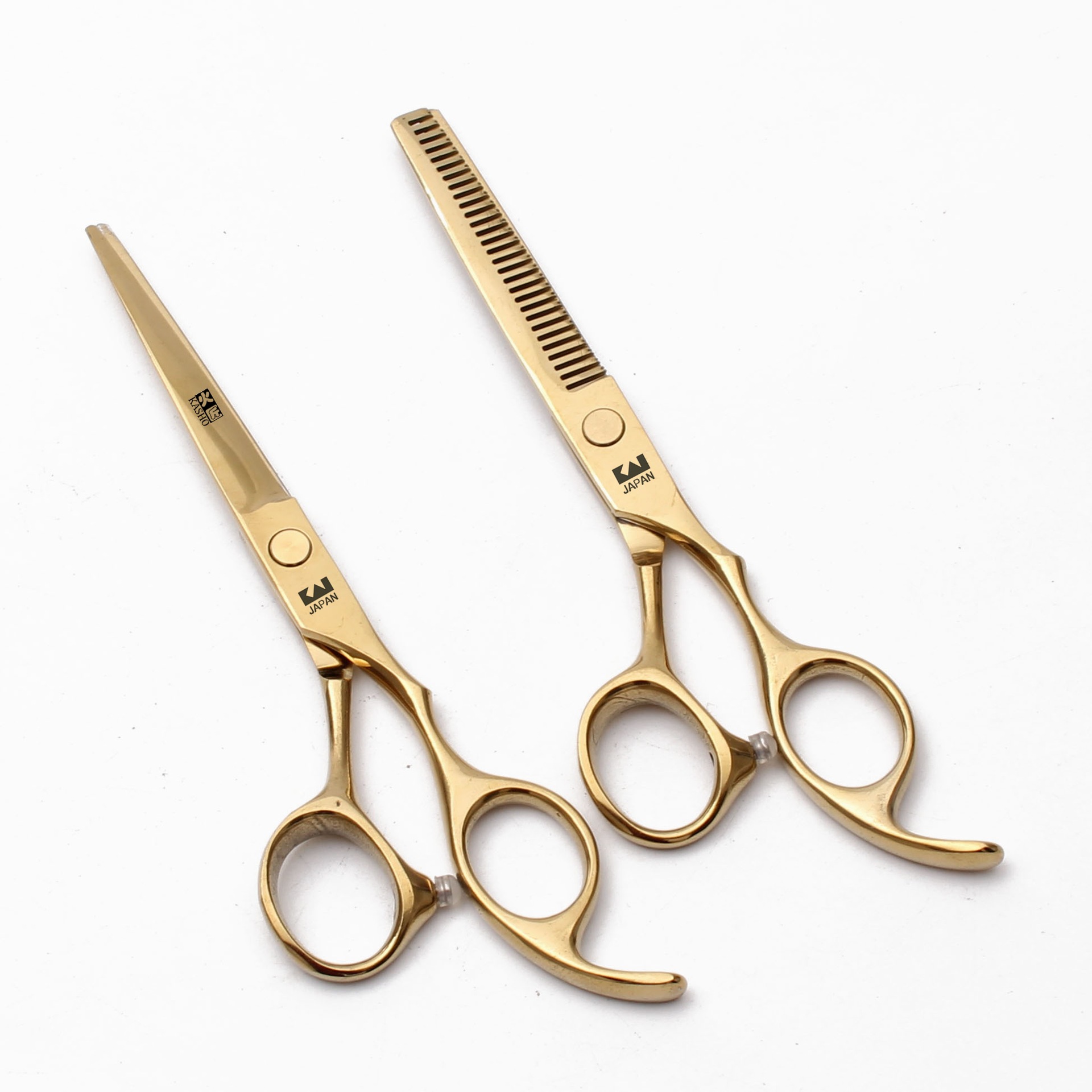 Tijeras de peluquería Tinker 5.5/6 pulgadas, set para uso doméstico y aprendices, incluye planas, de dientes, para flequillos y adelgazantes, 4 colores sin etiqueta
