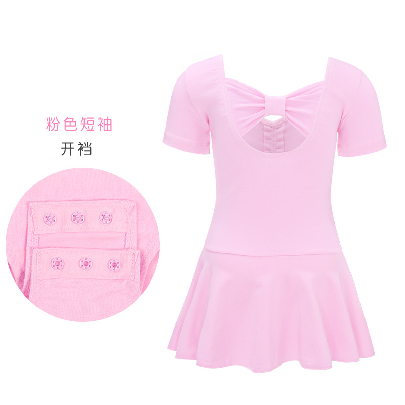 Ropa de baile para niños ropa de práctica vestido de una pieza para Niñas Ropa de una pieza de Primavera de manga larga vestido de baile ropa de clasificación