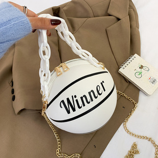 Brand shoulder bag, basketball trend one-shoulder bag, Korean style