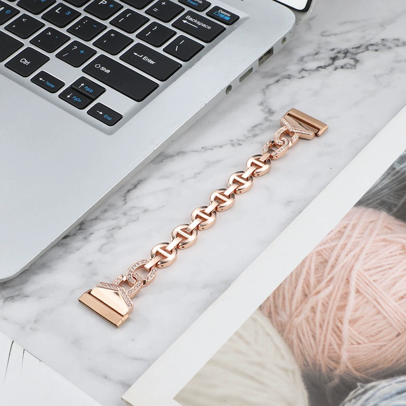 Для часов fitbit versa3 металлический ремешок VO алмазный сплав из нержавеющей стали ручной ремешок со стразами