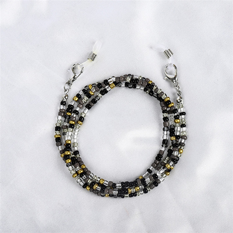 Caliente nuevo collar europeo y americano máscara colgante cadena gafas cadena antideslizante cadena gafas cordón máscara cuerda al por mayor en stock