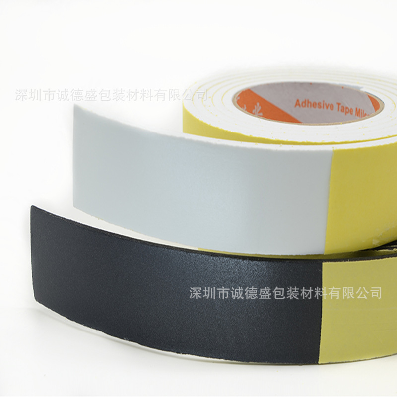 EVA cinta de espuma blanco y negro de una sola cara fuerte esponja gruesa cinta adhesiva de espuma a prueba de golpes tira de sellador anticolisión