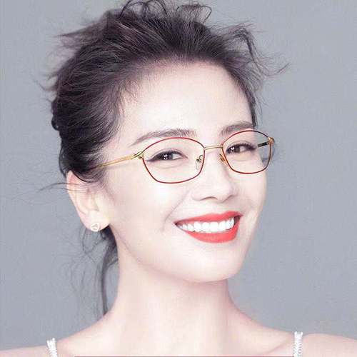 New Fashion Women's Reading Glasses for Middle-Aged and Elderly, High Definition and Comfortable, Factory Wholesale Anti-Blue Light Flat-Spectacles