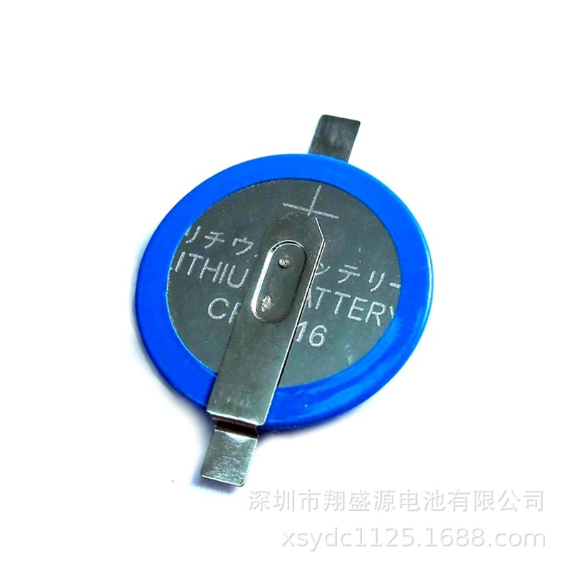 厂家供应全新A品CR2016 180度贴片焊脚电池CR2016纽扣电池厂