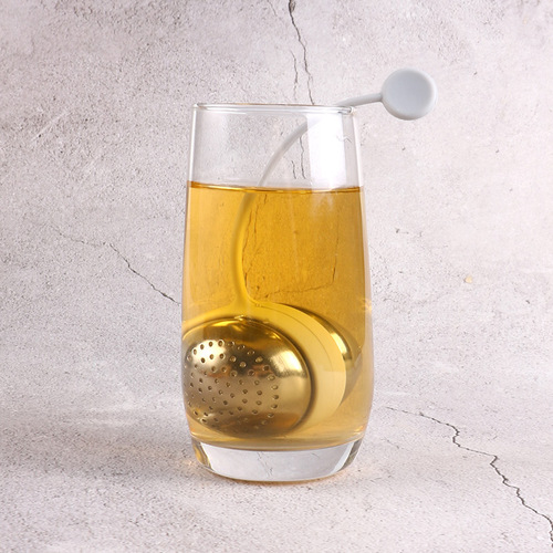 Stainless Steel Tea Strainer Tea Making Tool Silicone Ball Tea Partition Creative DIY Tea Set Tea Strainer Life Seasoning Ball