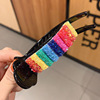 Rainbow hairgrip, crab pin, cute hairpins, Korean style, internet celebrity