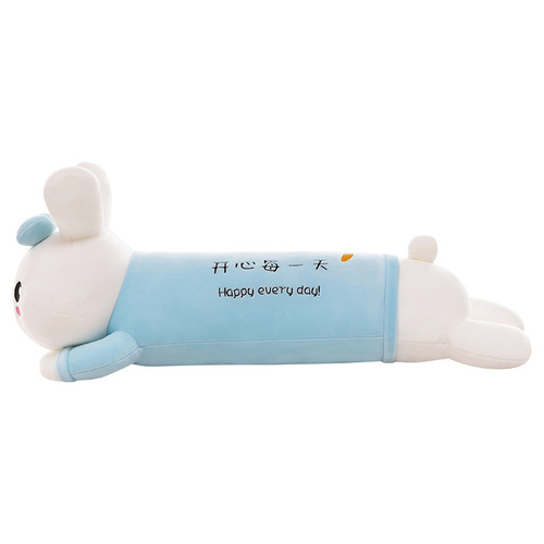 Cute super soft pink lying rabbit pillow for girls sleeping plush toy rabbit rag doll long pillow bed big