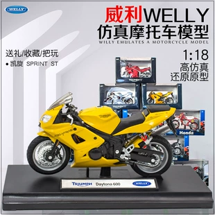 Модель мотоцикла Triumph WELLY сплав 1:18