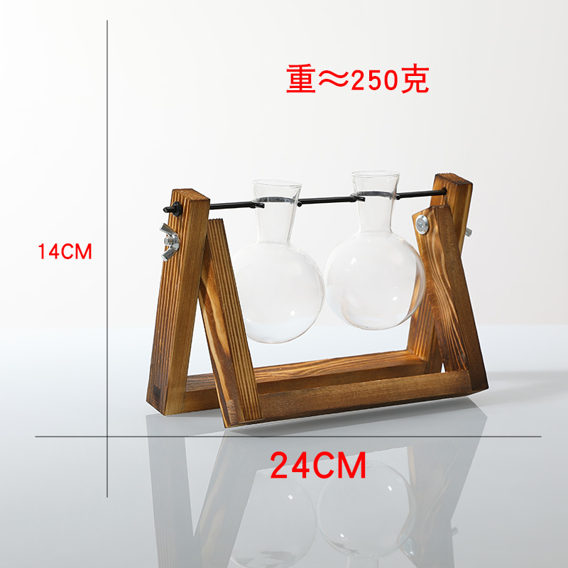 더블 볼 새로운 나무 꽃병